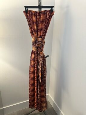 Alexis Strapless Silk Maxi Dress